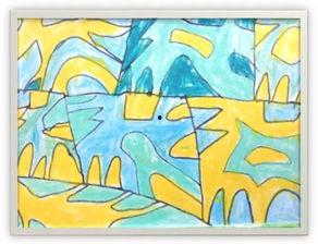 孤独吃瓜美术画,解读“孤独吃瓜”美术画作